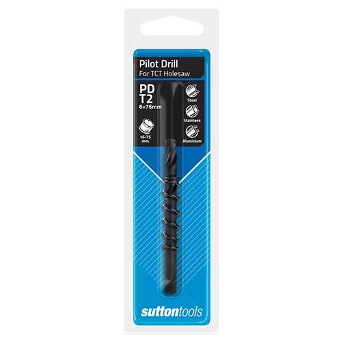 Sutton H117PDT2 6 x 76mm Pilot Drill For TCT Holesaw