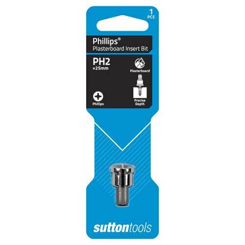 Sutton S1040225D PH2 x 25mm Drywall Screwdriver Bit CRV