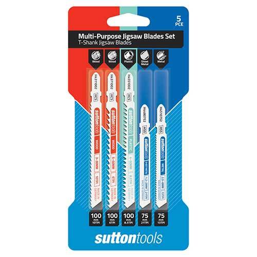Sutton H4900005 Jigsaw Blade Multi-Purpose Set TPI 5 Pieces