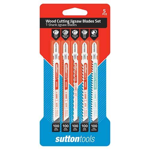 Sutton H4910005 Jigsaw Blade Wood Cutting Set TPI 5 Pieces