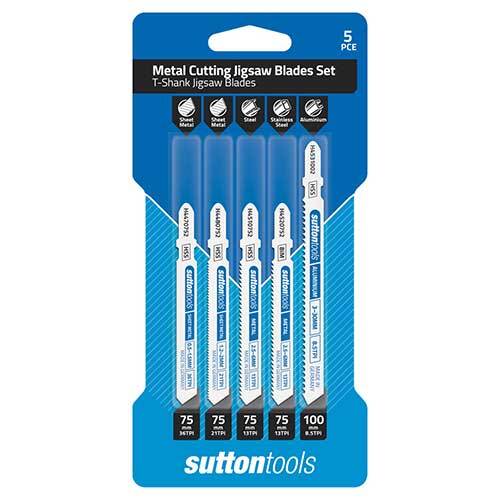 Sutton H4920005 Jigsaw Blade Metal Cutting Set TPI 5 Pieces