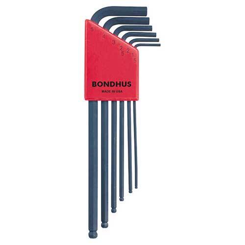 Bondhus BD10946 Ball End L-Wrench Metric Set (1.5 - 5mm) 6 Pieces