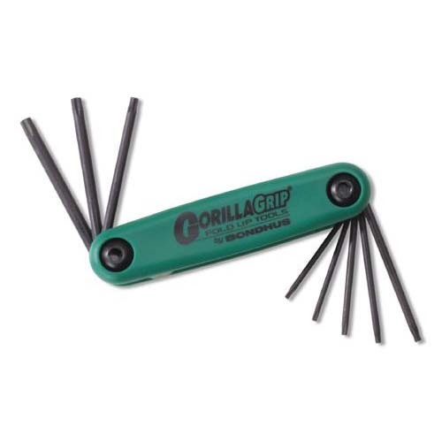 Bondhus BD12632 TORX Gorilla Grip Fold Up (T6 - T25) 8 Pieces