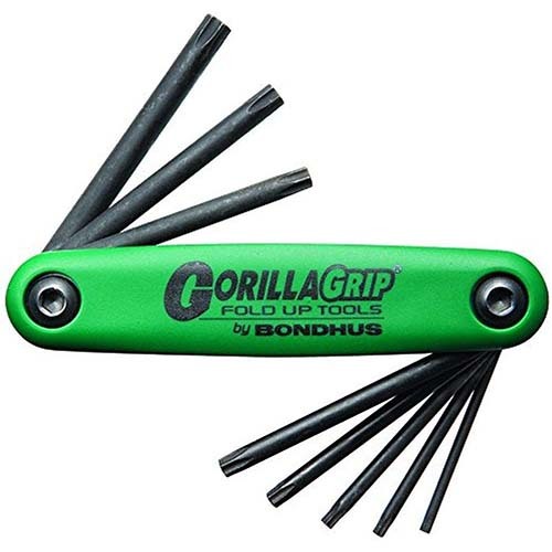 Bondhus BD12638 Tamper Resistant TORX Gorilla Grip Fold Up 8 Pieces