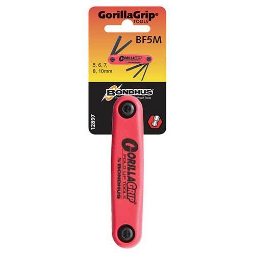 Bondhus BD12897 Ball End Gorilla Grip Fold Up (5 -10mm) 5 Pieces