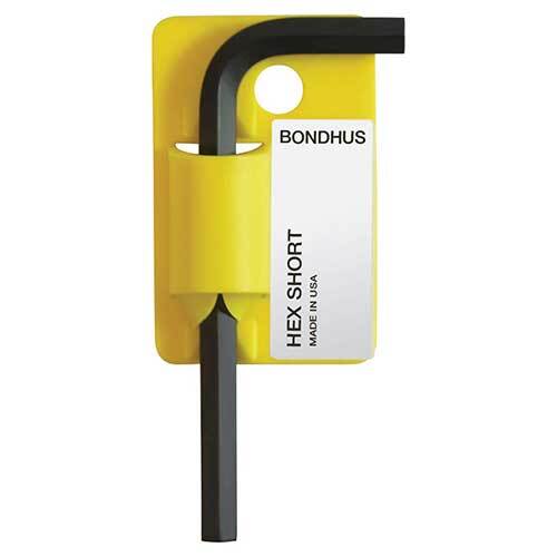 Bondhus BD15812 1/4" Hex End L-Wrench Imperial Short (83mm)