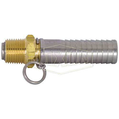 Dixon BNS44 1/2" Straight Swivel x Hose Shank NPT Connector for Spray Gun NPT