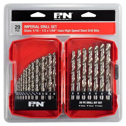 P&N 166044638 29pc Imperial Jobber Drill Set  HSS  1/16 - 1/2 x 1/64"