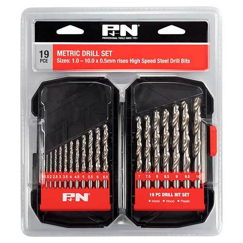 P&N 166044641 19pc Metric Jobber Drill Set - HSS 1mm - 10mm x 0.5mm