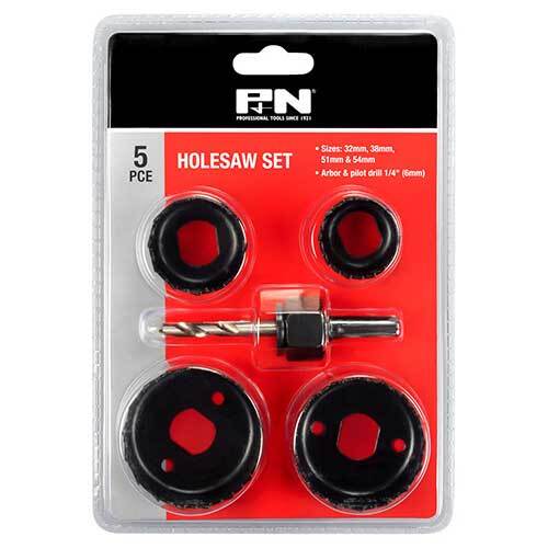 P&N 166044659 Hole Saw Set Kit 5 piece CNH-05 32mm - 54mm Carbon Steel
