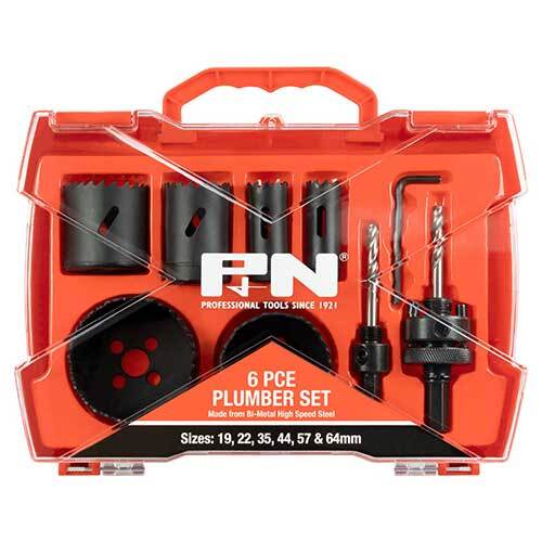 P&N 166044663 Hole Saw Plumber Set 6 piece Bi-Metal HSS