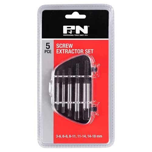 P&N 166044668 3 - 18mm Screw Extractor Set 5 piece - Carbon Steel