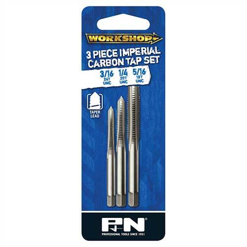 P&N 267003203 Imperial Workshop Carbon Tap Set (5/16, 1/4, 3/16'') 3 Pce