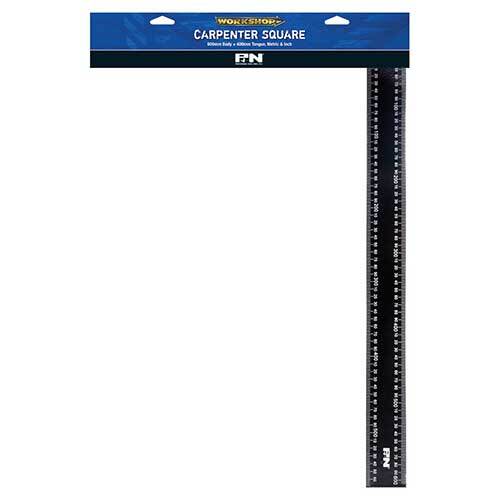 P&N 267901600 Workshop Carpernter Rule Square 600x 400mm Black Steel