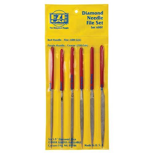 Eze-Lap 600F Needle File Fine Set 6 Pieces