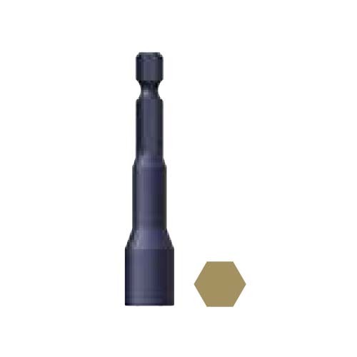 14 x 65mm Magnetic Nut Setter Standard Dr Bit 1/4" Alloy Steel  - Box of 10