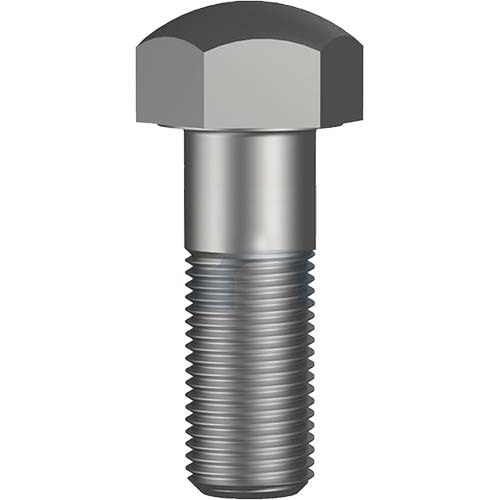 M16 x 55mm Metric Fine Dome Hex Track Bolt Grade 9 Plain  - Pack of 100