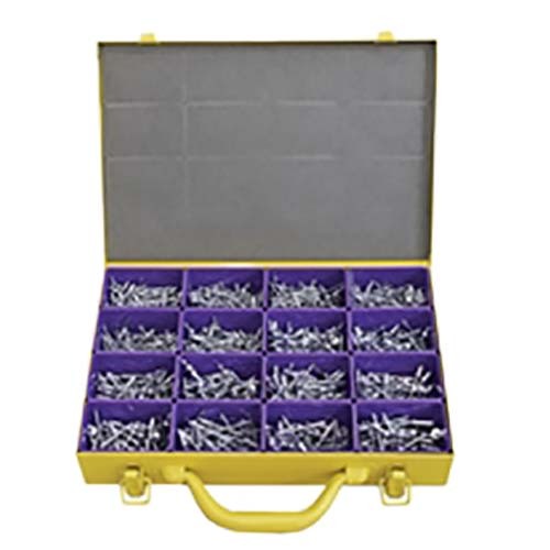 Dome Head Rivet (3.2 - 4.8mm) Aluminium Steel Assortment Kit