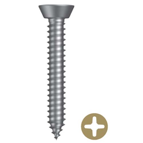 No. 8 x 5/8" Undercut CSK Phillips Self Tapping Screw Zinc  - Box of 1000