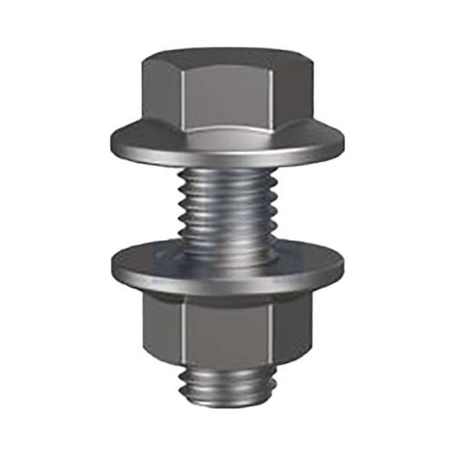 M12 x 30mm Shoulder Purlin Hex Bolt & Nut Class 4.6 UTS Zinc  - Box of 150