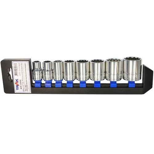 Trax BSW-12008K 1/2" Drive Whitworth Socket Set, 8Pc Set