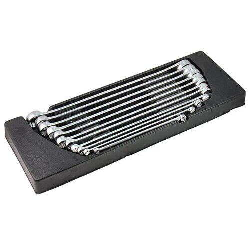 Trax ARX-FDW0100C 12PT Flat Metric Double Ring Spanner Set, 11Pc Set