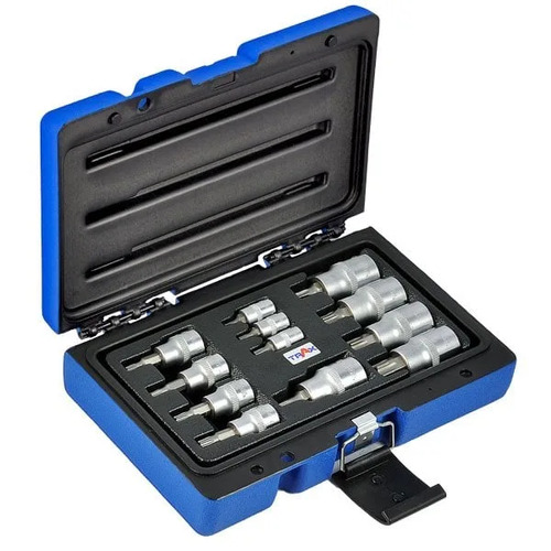 Trax ARX-432012TB 1/4", 1/2" & 3/8" Drive Star Socket Bit Set, 12Pc