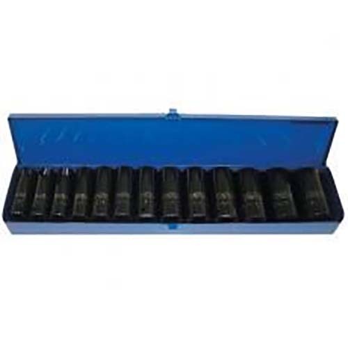 Trax AD-414S 1/2" Drive Long Imperial Impact Sockets Set, 13Pc Set