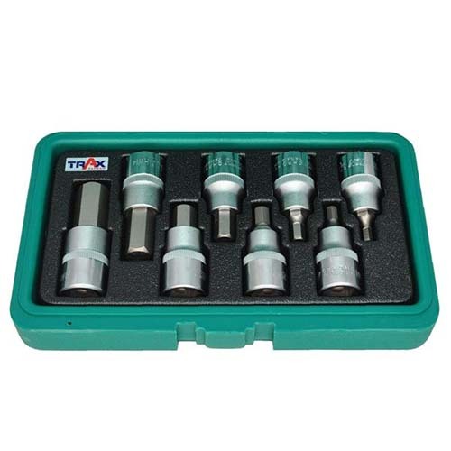 Trax 8 Pcs. 1/2" Dr. InHex Bit Set - Imperial ARX-SB4008HXBS