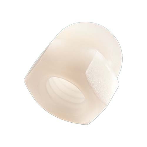 No. 10-24 UNC Dome Hex Nut Natural Nylon  - Box of 100