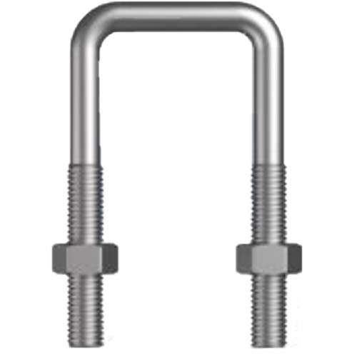 M10 x 42 x 86mm U Bolt Square Kit Mild Steel Hot Dip Galv  - Box of 50