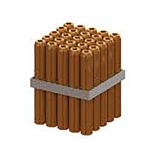 M10 x 35mm Orange Frame PVC Wall Plug - Box of 500