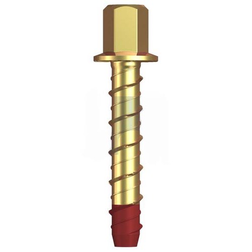 M12 x 100mm Coupler Screw Xbolt Anchor Zinc Yellow Passivate  - Box of 25