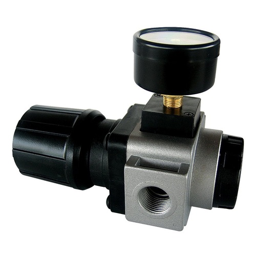 Alemlube 1/4" Air Regulator with Gauge 4404