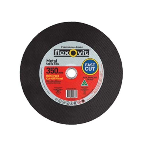 Flexovit Cut Off Wheel Rail Type 41, 356 x 4.0 x 25.4mm - Pack of 10