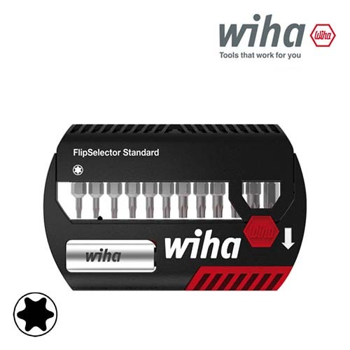 Wiha Torx Insert Bit Flip Selector Set 25mm, 13 Pieces