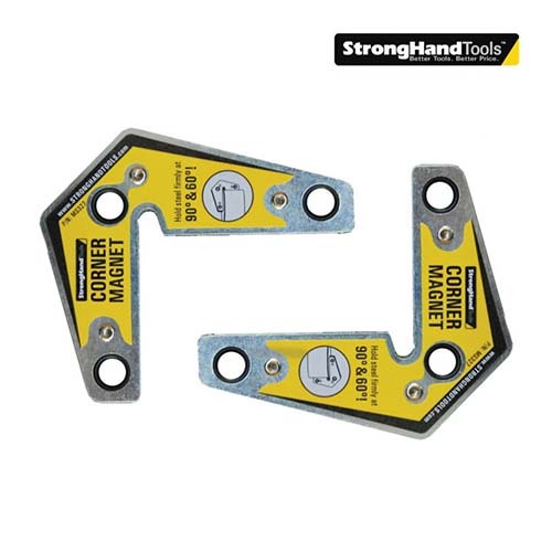 Strong Hand Tools Corner Magnet 60 & 90° 14Kg Pull Force - Pack of 2