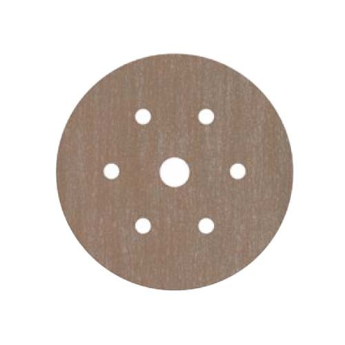 Norton Speed-Grip Disc No-Fil Brown Al Oxide 6+1 Hole 150 mm 120 Grit - Pack of 100