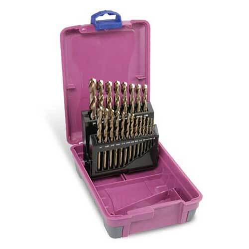 Bordo 2010-F2 Jobber Drill Set HSS Cobalt 1/16 - 3/8", 21pieces