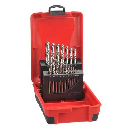 Bordo 2015-M2 1 - 10mm Delta Point JobberDrill Set HSS Bright, 19pcs