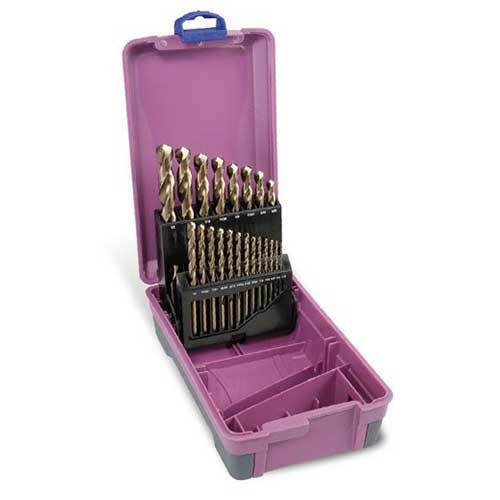 Bordo 2010-F5 Jobber Drill Set HSS Cobalt 1/16 - 1/2" 2Tier, 21pieces