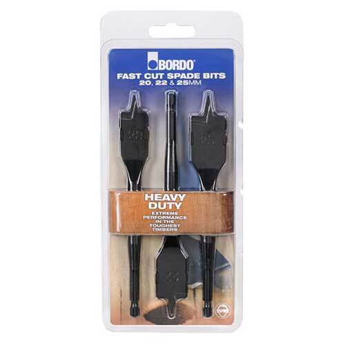 Bordo 2670-S1 20, 22, 25mm Spade Bit Set, 3pieces
