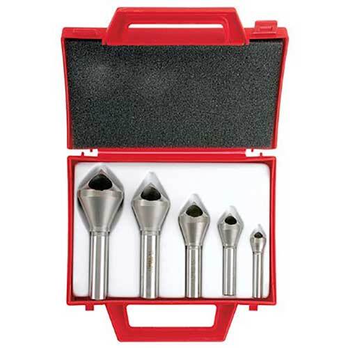 Bordo 3841-S 60° HSS Cobalt Cross Hole Countersink Set 10-30mm, 5pcs