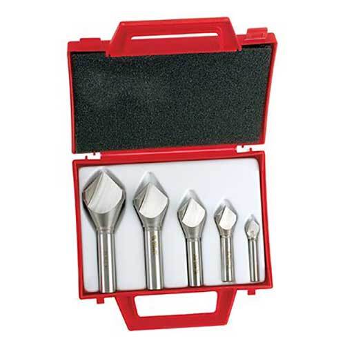 Bordo 3842-S 90° HSS Cobalt Single Flute Countersink Set 10-30mm, 5pcs