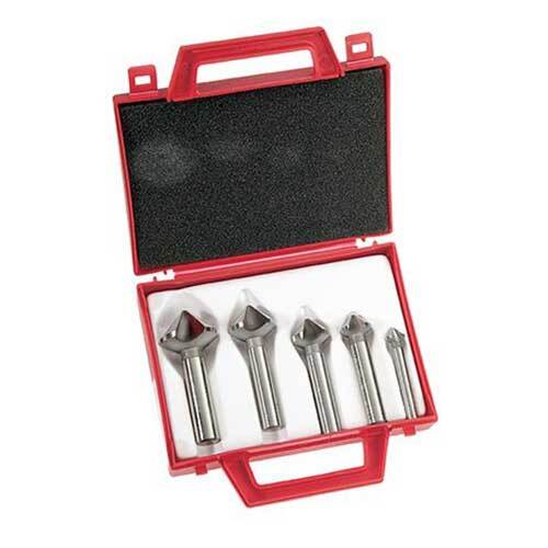 Bordo 3843-S 90° HSS Cobalt Triple Flute Countersink Set 10-31mm, 5pcs
