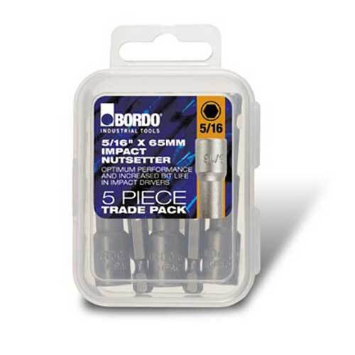 Bordo 5605-NS5/16X65TP Trade Pack Impact Nutsetter 5/16" x 65mm