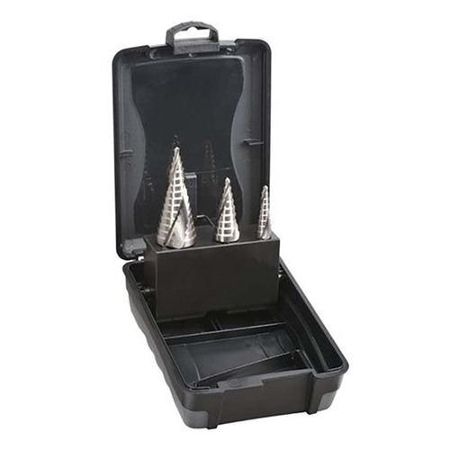 Saber Metric Spiral Flute Hex Shank HSS Step Drill Set - 8031-S1