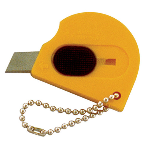 Sterling Yellow Key Ring Touch Knife