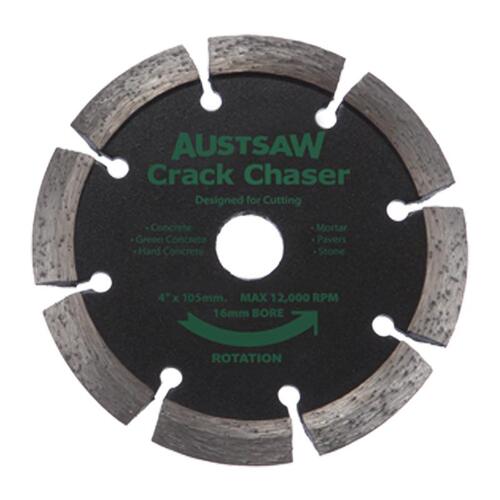 Austsaw 105mm (4") Diamond Blade Crack Chaser "V" Point - 16mm Bore