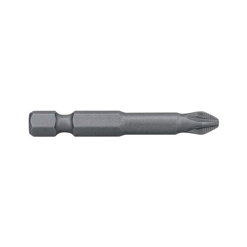 Alpha PZ2 x 50mm Pozidrive Ribbed Power Bit Pack of 10